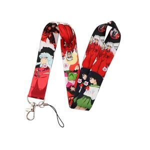 Best Japanese Anime Inuyasha Cell Phone Holder Lanyard with Metal Clip